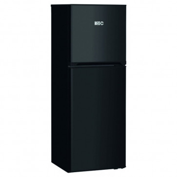 KIC KTF 518/2 BL 170L Black Top Freezer Fridge