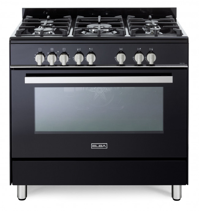 Elba 01/9CX 827B1 900mm Stainless Steel 5 Burner & Electric Oven