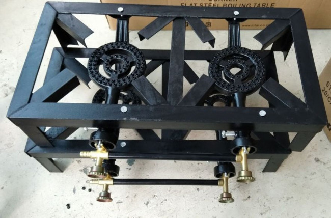 Totai Two Burner Angle Boiling Table