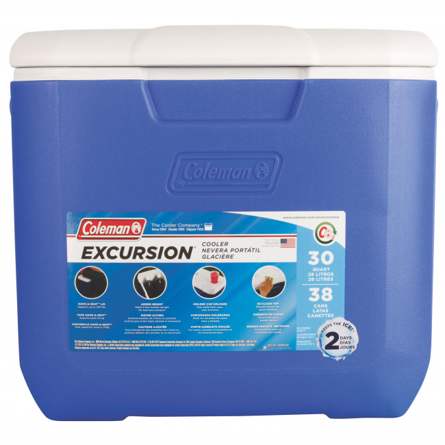 Coleman 30QT Cooler Blue