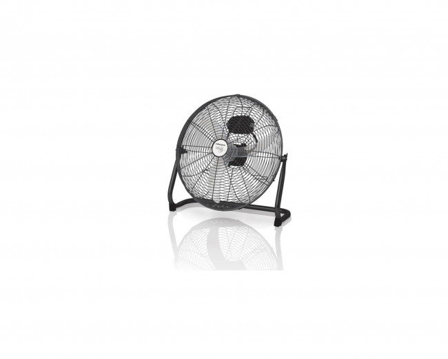 Mellerware Fan 3 Speed Floor Fan Steel Black 45cm 60W "Velocity 18"