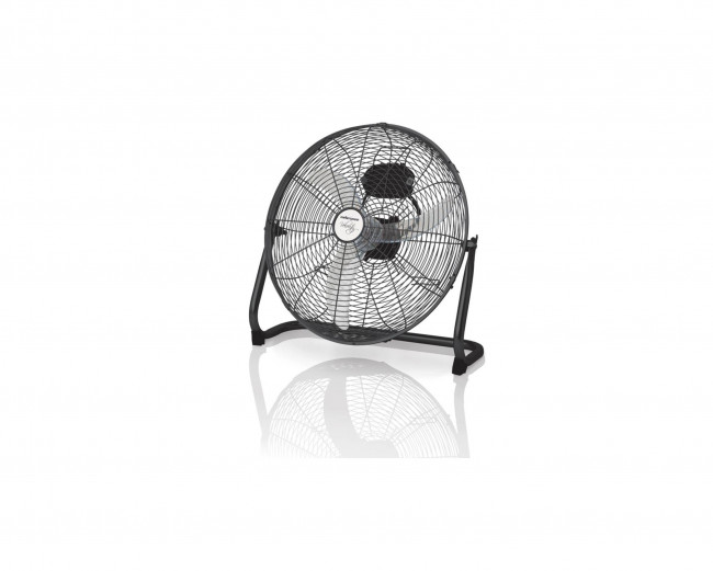 Mellerware Fan 3 Speed Floor Fan Steel Black 40cm 35W "Velocity 16''
