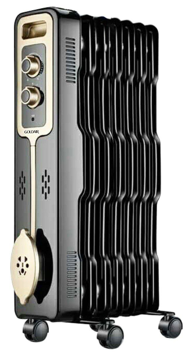 Goldair GOR-999 -9 Fin Oil Radiator Heater - Black