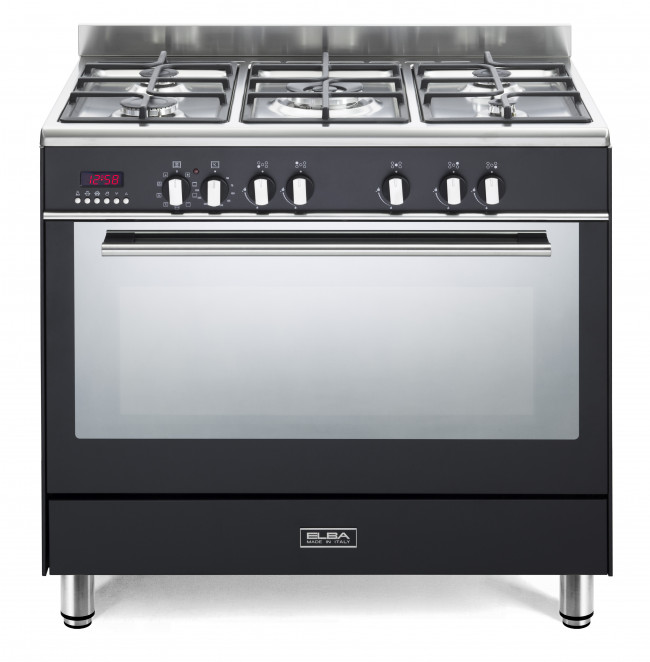 Elba 01/9FX 827B 90cm Fusion Gas/Electric Cooker Black