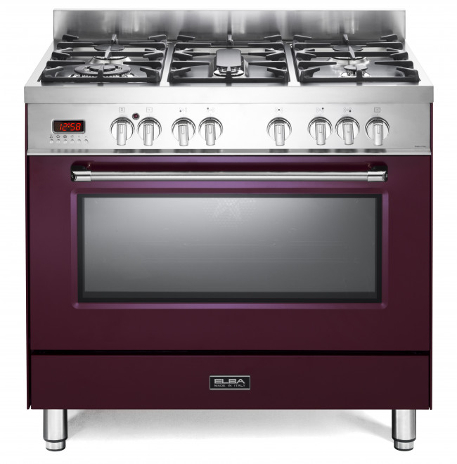 Elba 01/9S4EX937NR 90cm Excellence Gas/Electric Cooker Red