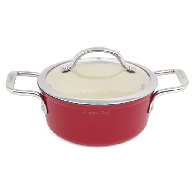 Snappy Chef 22cm Superlight Cast Iron Casserole