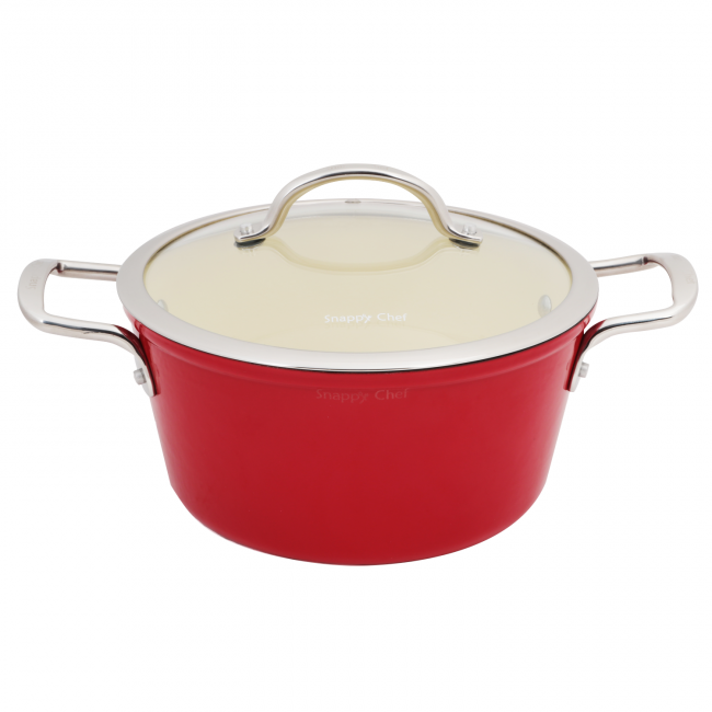 Snappy Chef 24cm Superlight Cast Iron Casserole