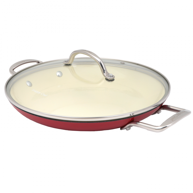 Snappy Chef 30cm Superlight Cast Iron Round Griddle