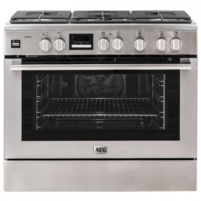 AEG CKB943Z5CM 900MM Stainless Steel Gas / Electric Free-Standing Cooker