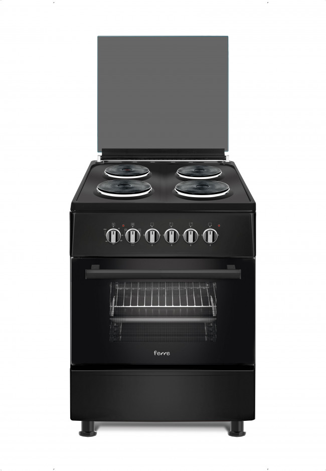 Ferre F6B04E3.TT.B 60cm Black Free Standing Cooker