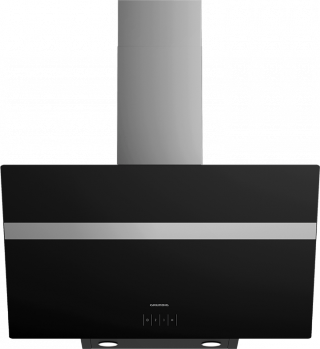 Grundig GDS 5460 B 900mm Black Glass Chimney Extractor