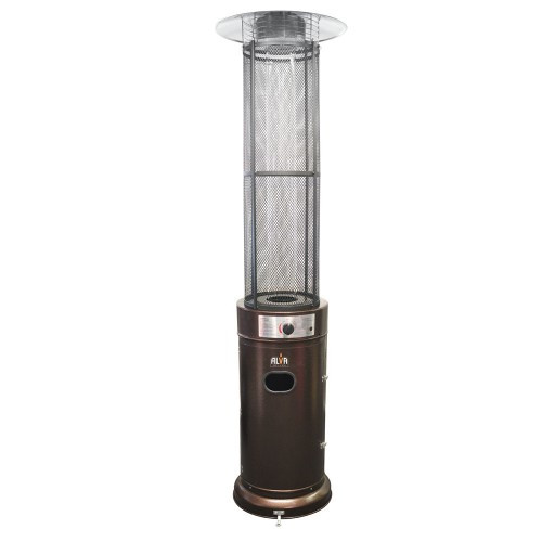 Alva Circular Tall Glass Tube Patio Heater Showspace