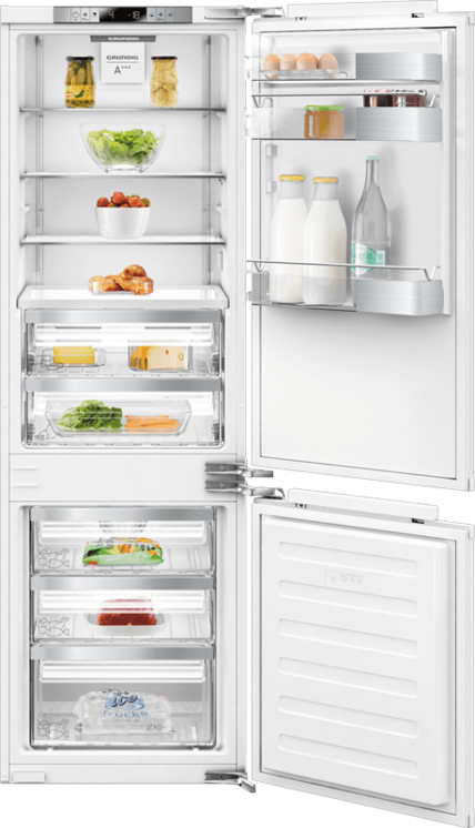 Grundig integrated fridge freezer sale