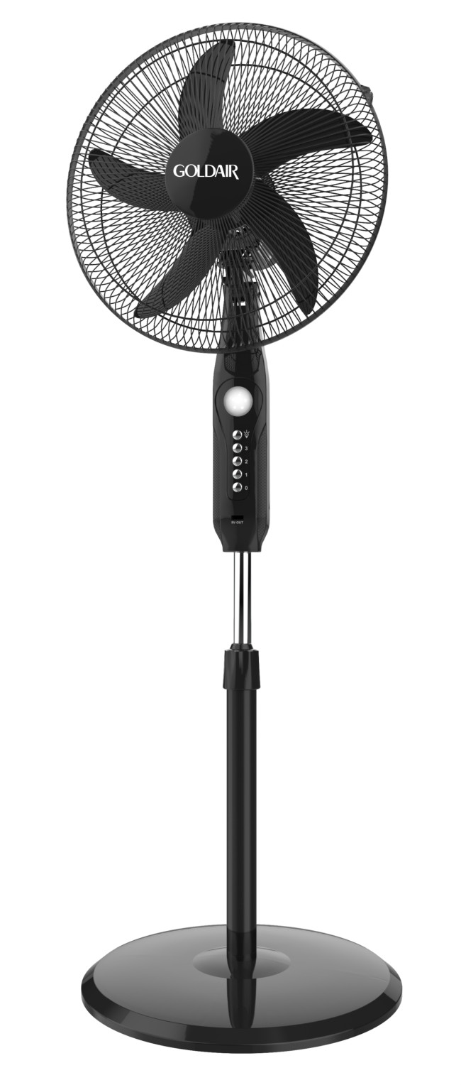 Goldair GPF1673B 16" Rechargeable Stand Fan Showspace