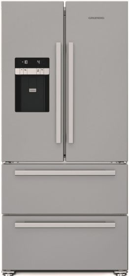 Grundig GQN 1232 X 530L Stainless Steel French Door Side-By-Side Fridge Freezer