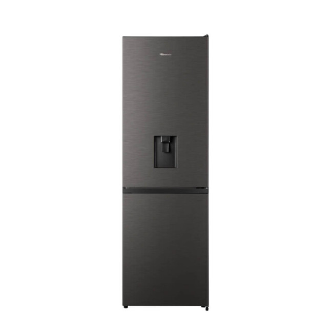 Hisense H415BITWD 305L Inox Fridge/Freezer With Water Dispenser
