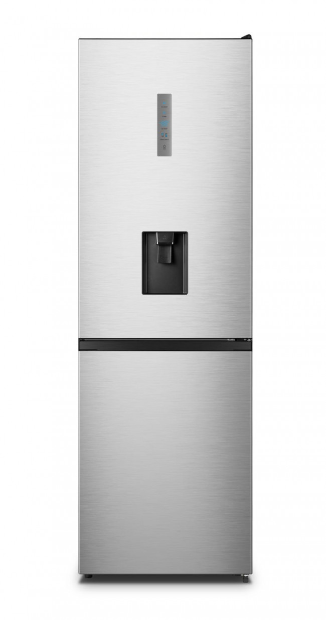 Hisense H415BSF-WD 298L Stainless Steel Combi Fridge/Freezer With Water Dispenser