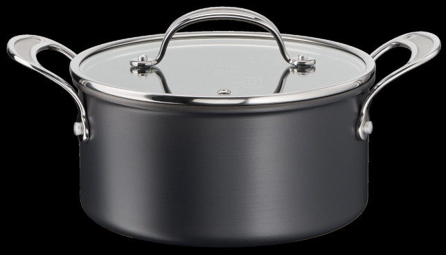 Jamie Oliver H9124644 Cook's Classic Hard Anodized 24cm Non-stick Stew Pot