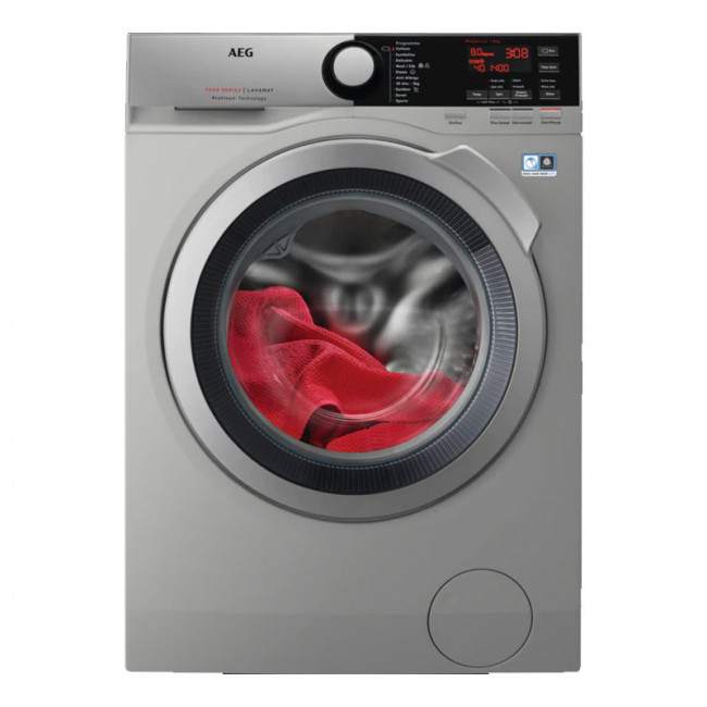 AEG L7FE8432S 8KG Silver Front Loader Washing Machine