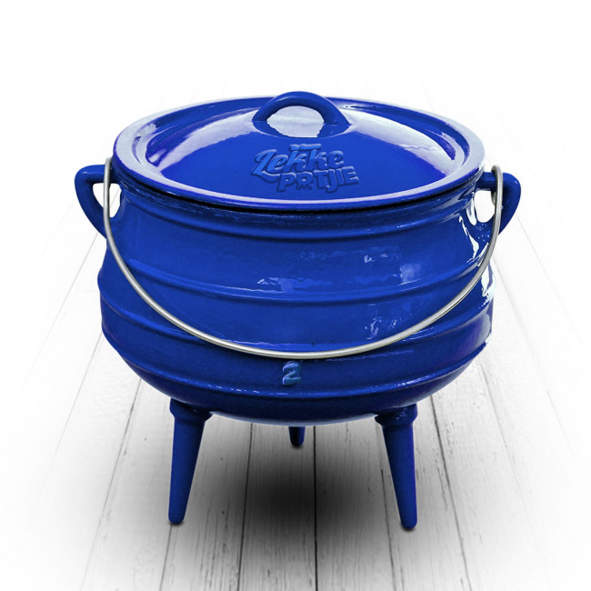 Lekke Potjie Pots 8000ML Enamel Cast Iron Potjie Pot With Three Legs