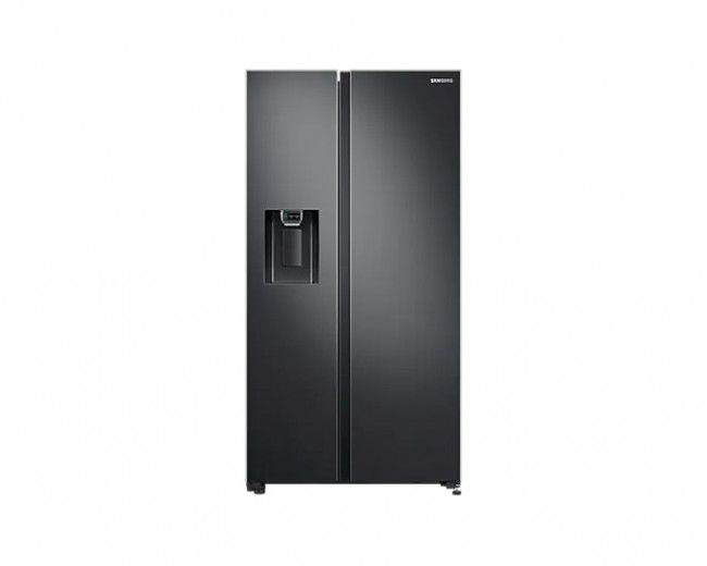 Samsung RS64R53112A 617 Litre Nett Side by Side Fridge with Non Plumbed Auomatic Icemaker & Water Dispenser - Mirror Black