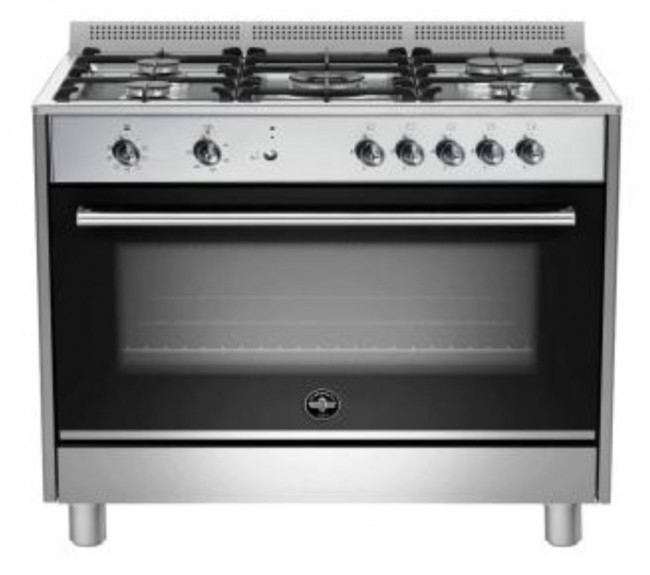 Bertazzoni La Germania RUS95C61LDXCI 'Rustica' 900mm Stainless Steel Gas Hob & Electrical Oven
