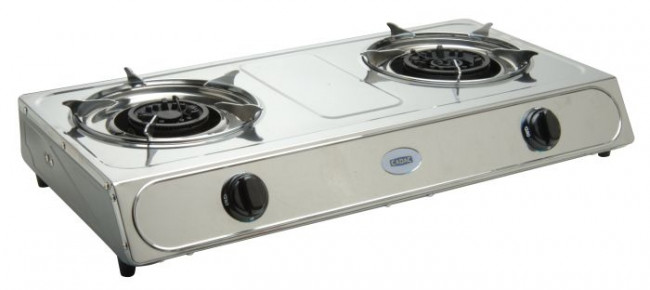 Cadac 193E-10-ZA 2 Plate Stainless Steel Stove with No Hose & Regulator