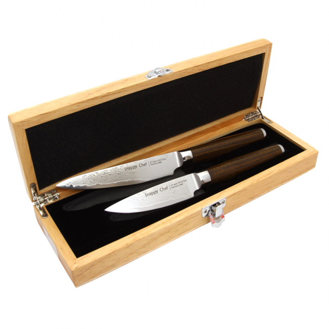 Snappy Chef 2 Piece Damascus Carving Set