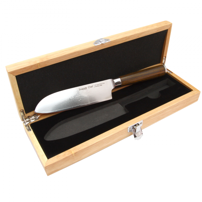 Snappy Chef 5" Damascus Santoku Knife