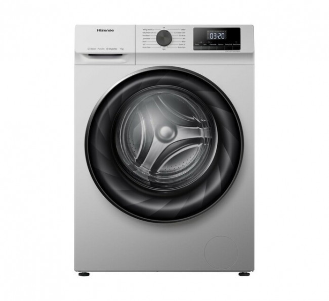 Hisense WFQY8012EVJMS 8KG Silver Front Loader Washing Machine