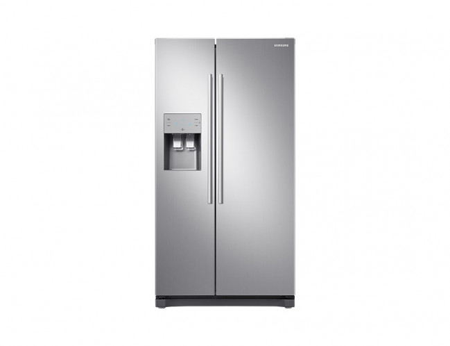 Samsung RS50N3C13S8 501L Net Frost Free Side by Side Fridge with Auto Water & Ice dispenser - Elegant Inox